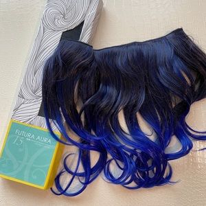 BLUE TONE OMBRE HALO HUMAN HAIR EXTENSIONS